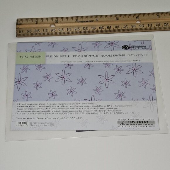 NEW 3 Creative Memories Petal Passion Photo Mat Journaling Box Stickers Lot - Picture 5 of 5
